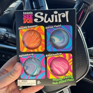 Teenie NeeDoh Swirl Pack - Assorted Marbled Colors